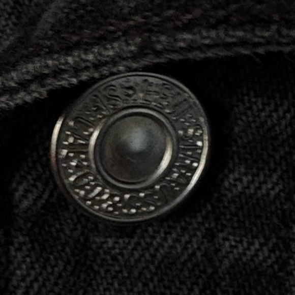 Levis Denim Shirt Jacket Mens L Black Denim - Picture 6 of 6